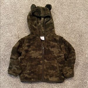 24 month camo fleece w bear ears on hood 
Wonder Nation Brand